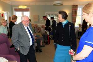 Princess Royal talking with patients of Strathcarron.